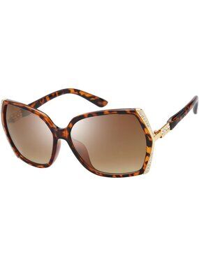 Women's Classic Crystal Elegant Beauty Design Sunglasses Box 738603 Dark Demi
